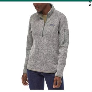 Patagonia Women's Better Sweater 1/4 Zip Pullover. Size M. Gray